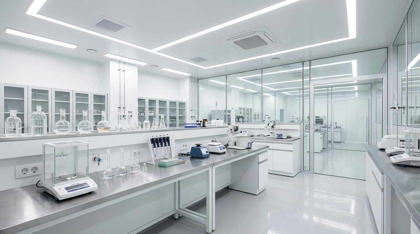 Khu vực sản xuất sạch tại 2T Cosmetic Lab