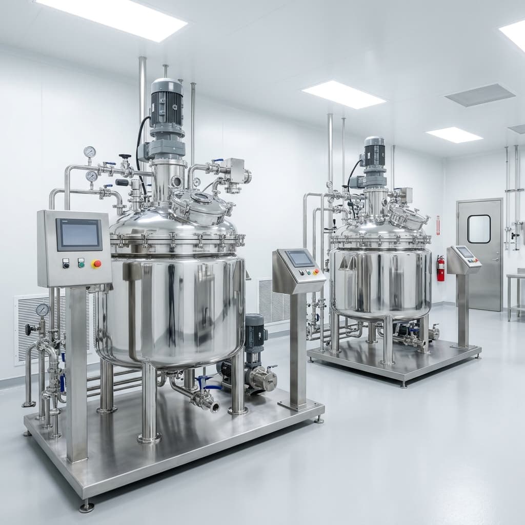 Hệ thống bồn nhũ hóa mỹ phẩm chuẩn Cleanroom